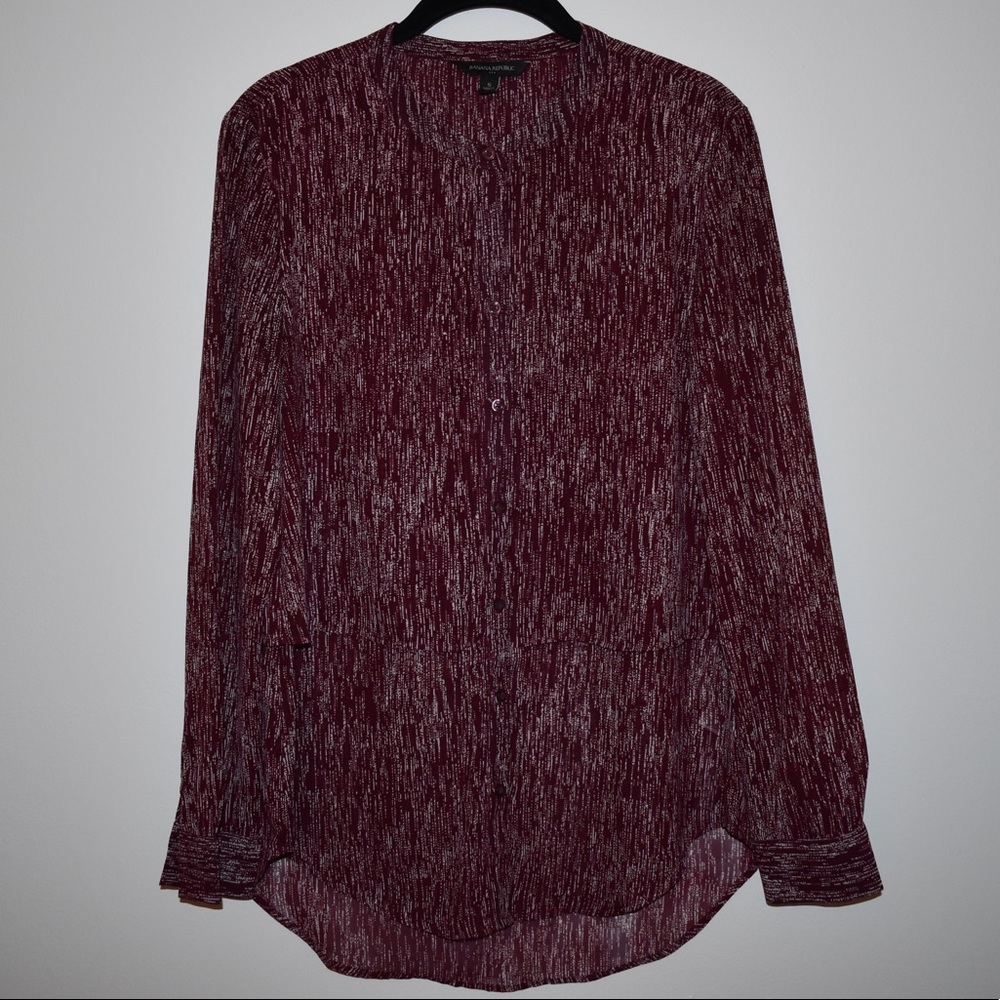 Banana Republic Burgundy Blouse